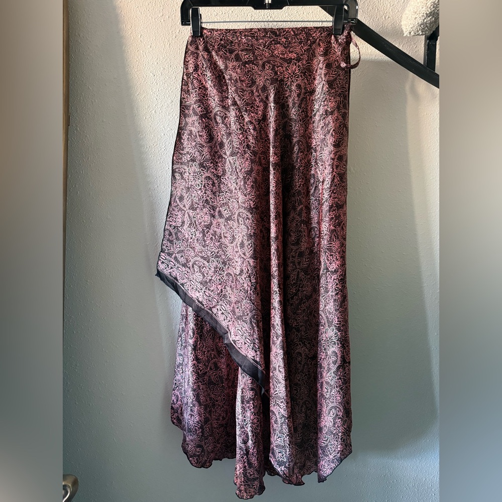 Silk Batik Wrap Skirt